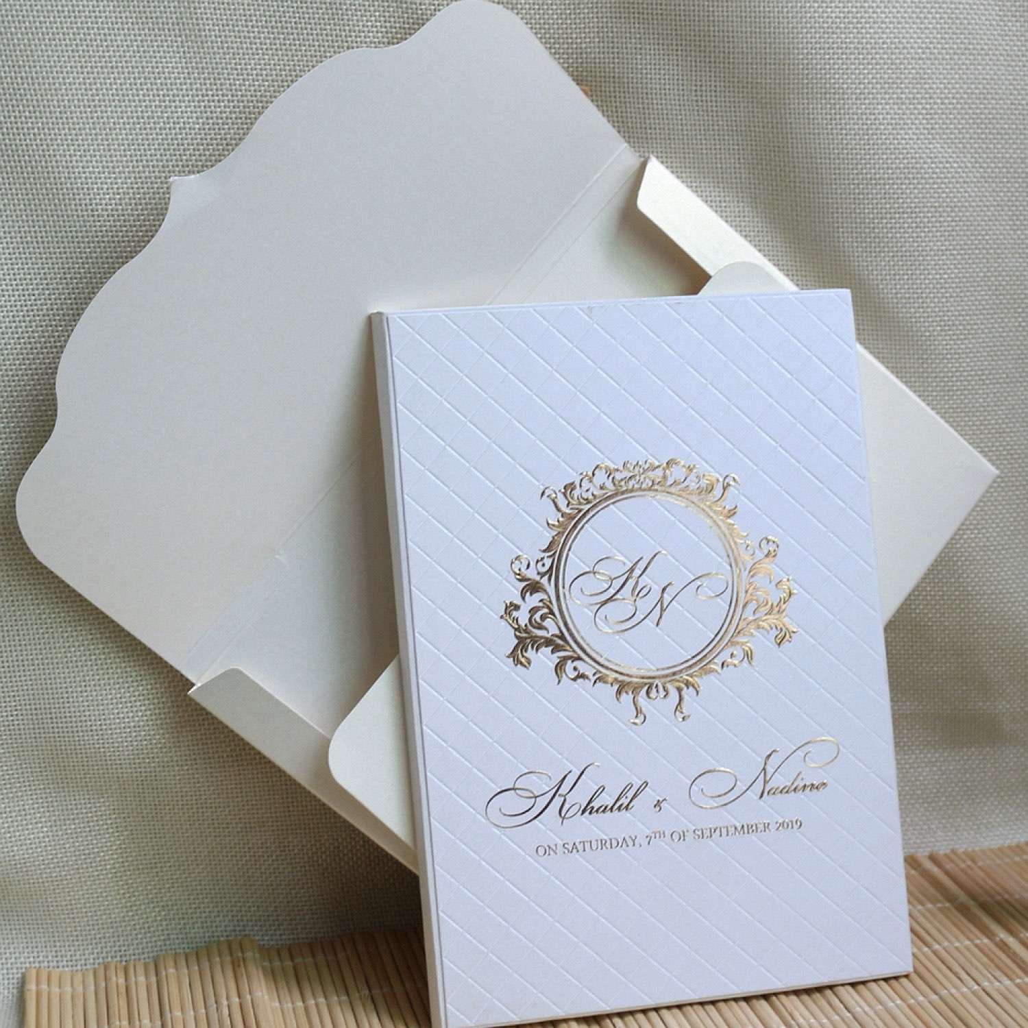 Hard Cover Invitation Card With Envelope Wedding Invitation Foiling Printing New Invitation